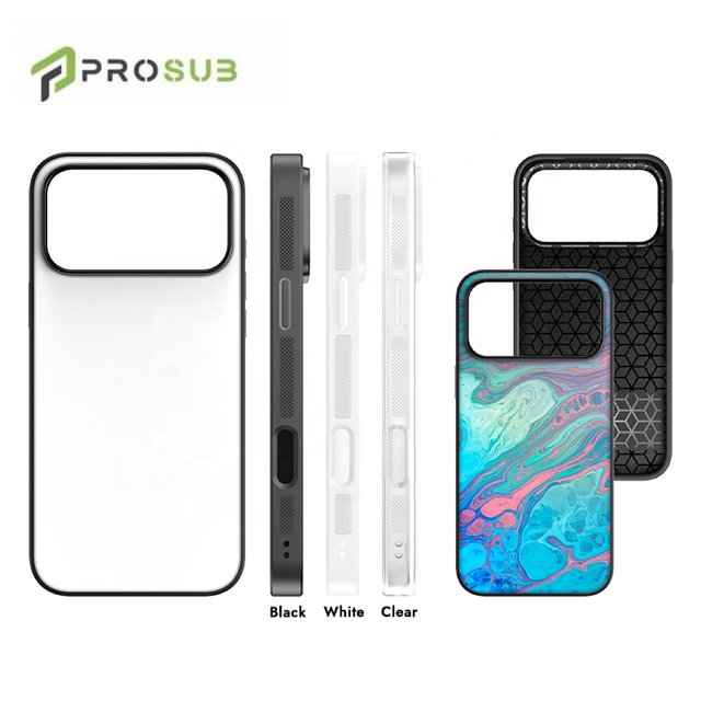Prosub DIY Sublimation TPU+PC Mobile Phone Cases with 360 Protection & Shockproof for 17 Pro