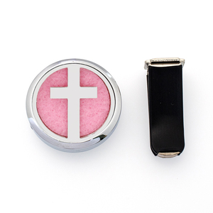 Крестовый 30 мм диффузор автомобильный медальон Премиум съемный автомобильный Ароматерапевтический диффузор беспроводной освежитель воздуха для салона автомобиля - Product Image 1