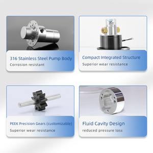 Pompe à fluide PEEK avec moteur CC sans balais pour applications chimiques - Product Image 5