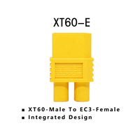 Adaptateur mâle-femelle Amass XT60-E/XT60-D/XT60-X/XT60-T avec contacts en cuivre plaqué or, boîtier PA pour applications d'alimentation PCB