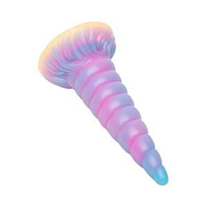 Rousing Mystical Galaxy <span class=keywords><strong>Dildo</strong></span>: 魅惑的な喜びのための真珠光沢仕上げのきらめくスパイラルデザイン-大人の寝室のおもちゃ - Product Image 4