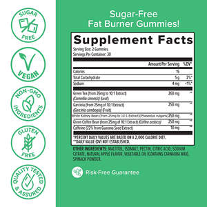 Yağ brülör zayıflama sakızlı <span class=keywords><strong>garcinia</strong></span> <span class=keywords><strong>cambogia</strong></span> beyaz börülce özü iştah bastırıcı vegan yeşil kahve - Product Image 5