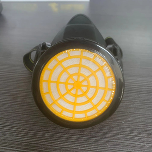 Perlindungan penuh kepala dipasang setengah wajah, bahan PVC tangki ganda masker <span class=keywords><strong>Gas</strong></span> kartrid tunggal Respirator 303 masker debu - Product Image 1