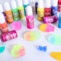 Timesrui 18 couleurs haute Transparent Pigment cristal clair Gel Squishy Pigment ensemble pour bricolage Squishy jouets, moules en Silicone, artisanat