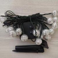 Guirlande lumineuse LED marocaine, étanche IP44, RGB blanc chaud, alimentation par batterie/USB/solaire, 8 modes, intensité réglable, pour jardin, mariage, OEM