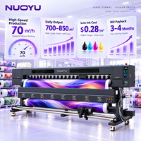 Imprimante éco-solvant industrielle haute vitesse Hoson Board 3.2M 4 têtes XP600 pour bâches, banderoles, toiles et tissus extérieurs