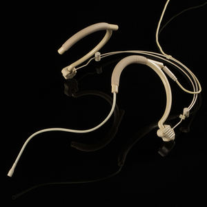Micrófonos de auriculares en <span class=keywords><strong>miniatura</strong></span> profesionales, micrófono de doble gancho para la oreja con auriculares flexibles y micrófonos retráctiles con diadema - Product Image 1