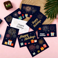 Tarjetas de Felicitación Personalizadas al por Mayor con Lámina Dorada de Lujo para el Día de la Madre, Graduación, Cumpleaños, Aniversario, con Sobres