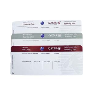 소스 공장 사용자 정의 저렴한 티켓 항공편 오프셋 종이 맞춤형 라벨 코팅지 - Product Image 1