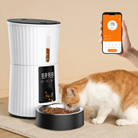 Distributeur automatique intelligent pour animaux de compagnie avec écran LCD, capacité de 2,0 kg, pour chiens, chats, petits animaux, utilisation en intérieur
