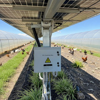 Système de suivi solaire agricole à axe unique avec entraînement rotatif pour panneaux photovoltaïques et support de suivi pour champ solaire