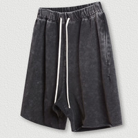 YKH Fabricación de buena calidad Ropa de verano Pantalones cortos de gran tamaño Pantalones cortos en blanco de peso pesado Pantalones cortos de verano para hombres con logotipo personalizado