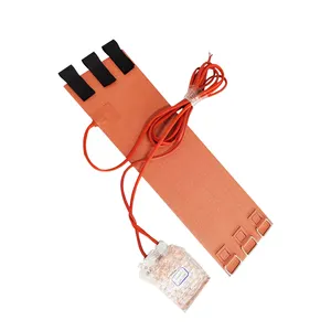 Custom 12v digital thermostat electric rubber silicone heating element