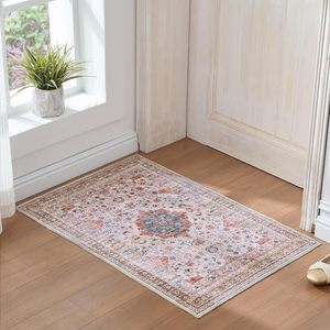 Tappeto Vintage piccolo spazio con grande sigillo di Design lavabile in gomma retro tappeto per uso domestico stile bohémien tappeto - Product Image 1