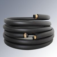 Tuyau en mousse de caoutchouc recouvert de papier d'aluminium pour l'isolation au froid des conduites de climatisation, utilisation en entrepôt moderne, longueur personnalisable