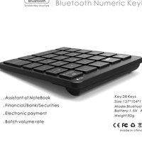 Bilgisayar ve dizüstü bilgisayar için fabrika toptan Bluetooth kablosuz sayısal klavye