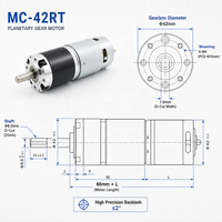 Moteur à engrenages planétaires DC 775 avec boîte de vitesses de 42 mm, 12 V, 24 V, 36 V, couple élevé de 12 Nm, moteur de réduction