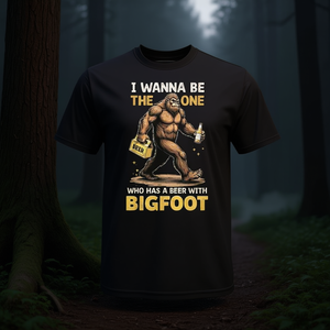 Camiseta Beer With Bigfoot Sasquatch para amantes de la cerveza y fiestas de bebidas - Product Image 3