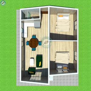 50sqm 2 Chambre <span class=keywords><strong>Maison</strong></span> Préfabriquée avec Souministres pour Bain et cuisine <span class=keywords><strong>maison</strong></span> <span class=keywords><strong>en</strong></span> <span class=keywords><strong>Bois</strong></span> Préfabriquée Kits avec Toit à Deux pans <span class=keywords><strong>en</strong></span> Sri Lanka - Product Image 5