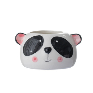 Maceta <span class=keywords><strong>de</strong></span> Cerámica con Diseño <span class=keywords><strong>de</strong></span> Animal <span class=keywords><strong>de</strong></span> Dibujos Animados, Estilo Nórdico Europeo, Simple, Creativa, Transpirable, Pequeña, para Oficina o Escritorio - Product Image 4