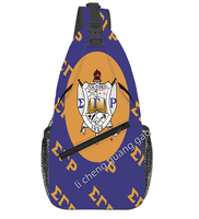 ZPB Zeta Phi Beta Göğüs Çantası Yeni Özel Sorority Moda Tasarımı Yunan Harfli Unisex Crossbody Çanta Açık Hava Seyahat Göğüs Çantası