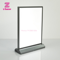 Boîte à lumière de bureau sans fil A4 Slim Rechargeable Boîtes à lumière publicitaires double face mobiles Panneaux d'affichage électroluminescents
