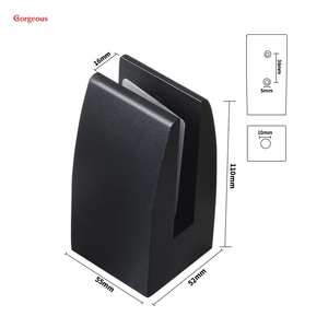 Nhôm Spigot kính lan can lan can tay vịn hệ thống kính kẹp <span class=keywords><strong>Clip</strong></span> hỗ trợ khung phần cứng cho ban công hàng rào - Product Image 1