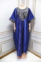 Robe de Style Africain avec Hijab, Design Africain, Robe Longue Ample, Robe Femme Grande Taille