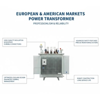 Transformateur à enroulement en cuivre 100 kVA 200 kVA 300 kVA, transformateur immergé dans l'huile 315 kVA 400 kVA 500 kVA, prix