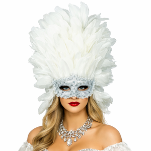 Máscara de Plumas Colorida de Inspiración Brasileña <span class=keywords><strong>para</strong></span> Niñas, <span class=keywords><strong>para</strong></span> <span class=keywords><strong>Carnaval</strong></span>, Festivales, Desfiles, Bailes y <span class=keywords><strong>Disfraces</strong></span> - Product Image 5