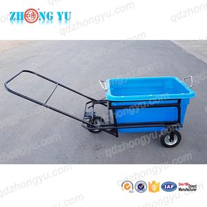 Reinforced <strong>Tub</strong> Transport Trolley Powder Coated Universal Container <strong>Dolly</strong> for Heavy Duty Plastic Mixing <strong>Tubs</strong> - Product Image 2