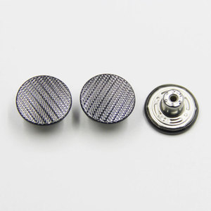 Boutons-pression et rivets en alliage de zinc vintage personnalisés en Chine avec logo pour jeans (style à tige 17 mm) - Product Image 4