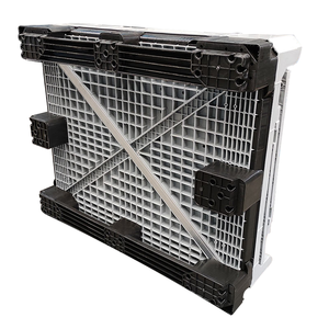 <span class=keywords><strong>Bac</strong></span> <span class=keywords><strong>à</strong></span> palettes en plastique pliable et repliable <span class=keywords><strong>de</strong></span> grande taille en HDPE pour le <span class=keywords><strong>transport</strong></span> logistique industriel, l'entreposage en entrepôt, avec roues - Product Image 6