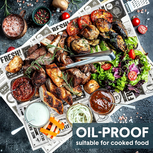 Papier à hamburger écologique personnalisé |   Emballage pour hamburgers en papier sulfurisé PE de qualité alimentaire haut de gamme, simple face, résistant à la graisse, pour les marques commerciales - Product Image 4