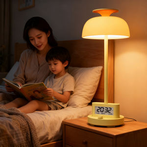 Nueva Lámpara de Escritorio LED Portátil con Reloj, Lámpara de Escritorio Recargable con Reloj Despertador, Luz Nocturna para Dormir, Temporizador y Función de Repetición - Product Image 4