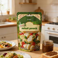 Sachet Doypack à fond plat - Emballage alimentaire résistant à la chaleur pour repas prêts à consommer, salades coupées, sauces et soupes