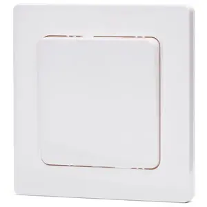 Interruttore a 2 vie e 1 chiave, colore bianco, per controllare l'illuminazione in camere e ingressi. - Product Image 1