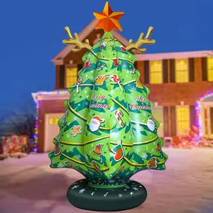 Decoração de árvore de natal, árvore de natal inflável, decoração ao ar livre, para festa na família, jardim, casa, jardim