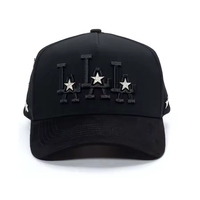 Gorra de Béisbol de Alta Calidad con Pedrería de Estrellas, Logotipo con Tachuelas, Forro de Satén, Ajustable, Estilo Urbano, Venta al Por Mayor