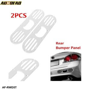 2 unids / set difusor de desvío de aire de carrera de parachoques trasero de aluminio bronce para Honda Civic AF-RWD5T - Product Image 6