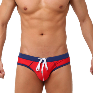 Caleçons de bain pour hommes, slips, sous-vêtements, pantalons à cordon de serrage, respirants, séchage rapide, taille mi-haute, <span class=keywords><strong>Rainbao</strong></span> - Product Image 4