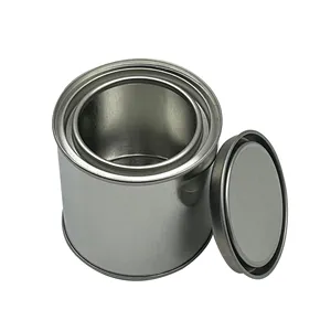 250mL cylindrical tin cans wholesale by the factory for paint chemical industry tin packaging containers, metal boxes