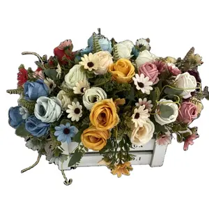 JH Factory Hot Sale Roses Artificial Flowers Bulk Small Handful Rose Small Handful Roses Artificial Flowers