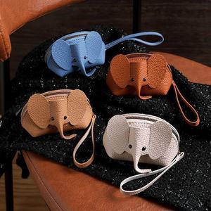 Creative Women's Little <strong>Elephant</strong> Leather <strong>Coin</strong> <strong>Purse</strong> Handheld Zipper Bag for Lipstick Key and Card Storage New PU Material - Product Image 4