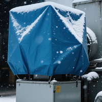 Bâche en toile enduite de PVC tissée, imperméable et anti-taches, pour la protection de gros équipements et de machines