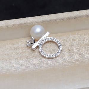 Colgante de Plata S925 con 5 Cuentas de Perla DIY, Forma Plana, Colgante de Múltiples Cuentas con Bandeja Vacía, Semiterminado 5053, Accesorios de Joyería - Product Image 3