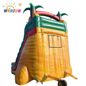 WINSUN Glissière d'eau gonflable en L incurvée en marbre rouge et jaune <span class=keywords><strong>tropical</strong></span> intéressant - Product Image 6