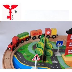 Trafic Mine Puzzle Thomas <span class=keywords><strong>Train</strong></span> Jouet Ferroviaire Rail En Bois jeu <span class=keywords><strong>de</strong></span> piste <span class=keywords><strong>de</strong></span> course <span class=keywords><strong>de</strong></span> voiture jouet - Product Image 4
