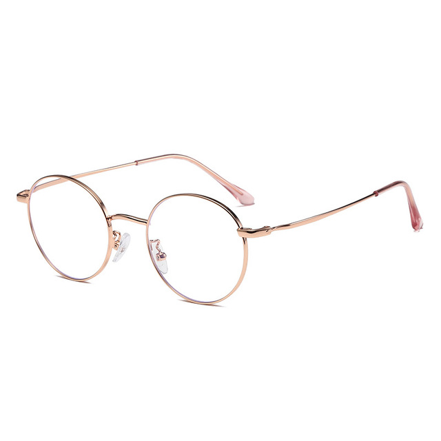 Wholesale Adults Round Metal Frames Anti Blue Light Blocking Gaming Glass Glasses