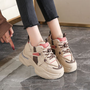 Zapatos Deportivos Casuales para Mujer, con Aumento de Altura, de Cuero, Nuevo Estilo, Cómodos, Antideslizantes, para Caminar - Product Image 5